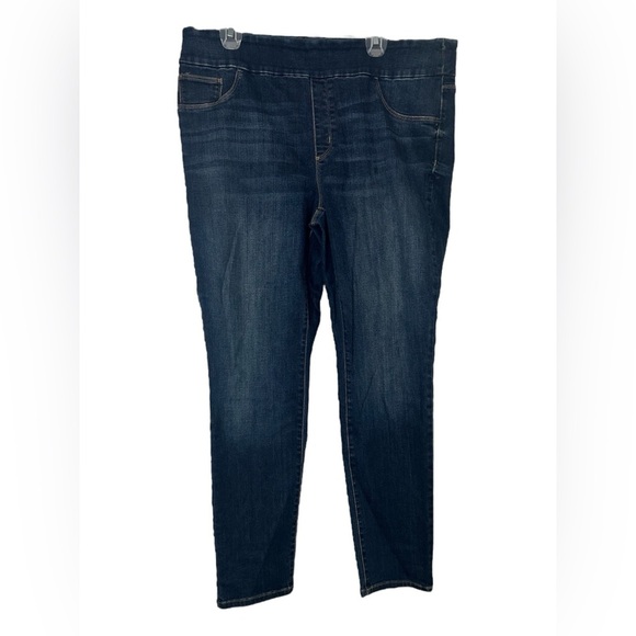 Chicos Dark Wash Denim Jeggings - Picture 1 of 5